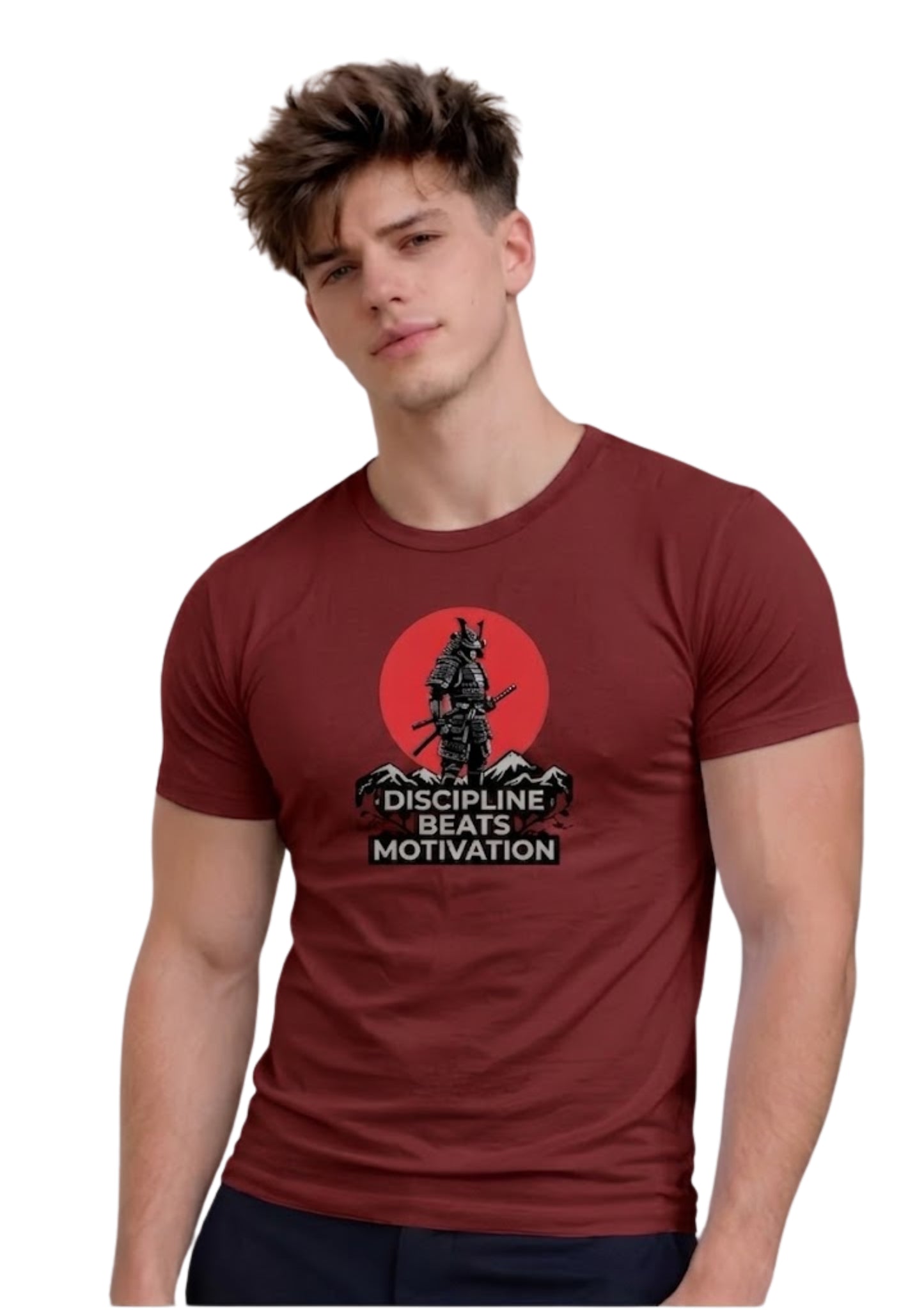 Discipline Beats Motivation Regular T-Shirt