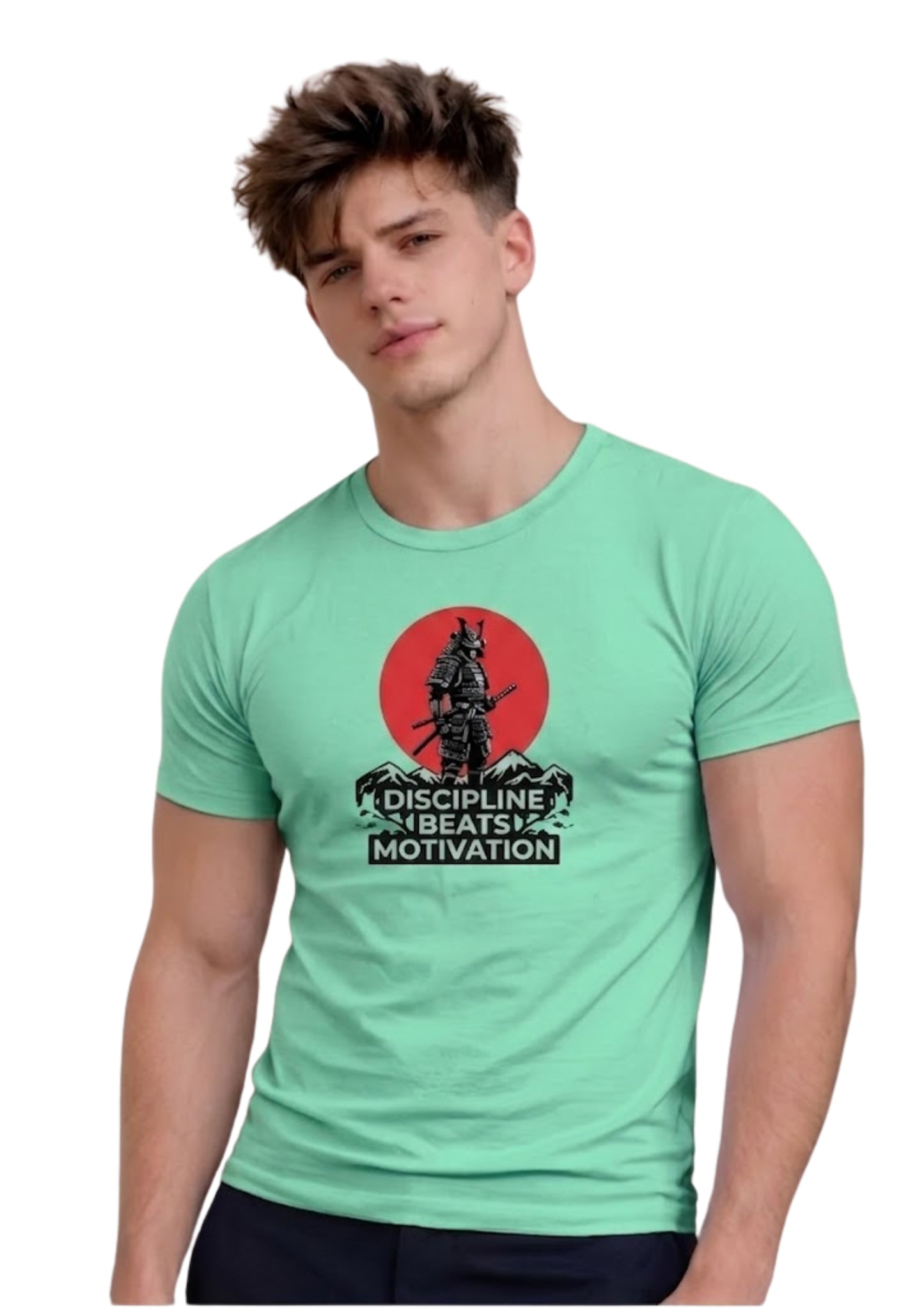 Discipline Beats Motivation Regular T-Shirt