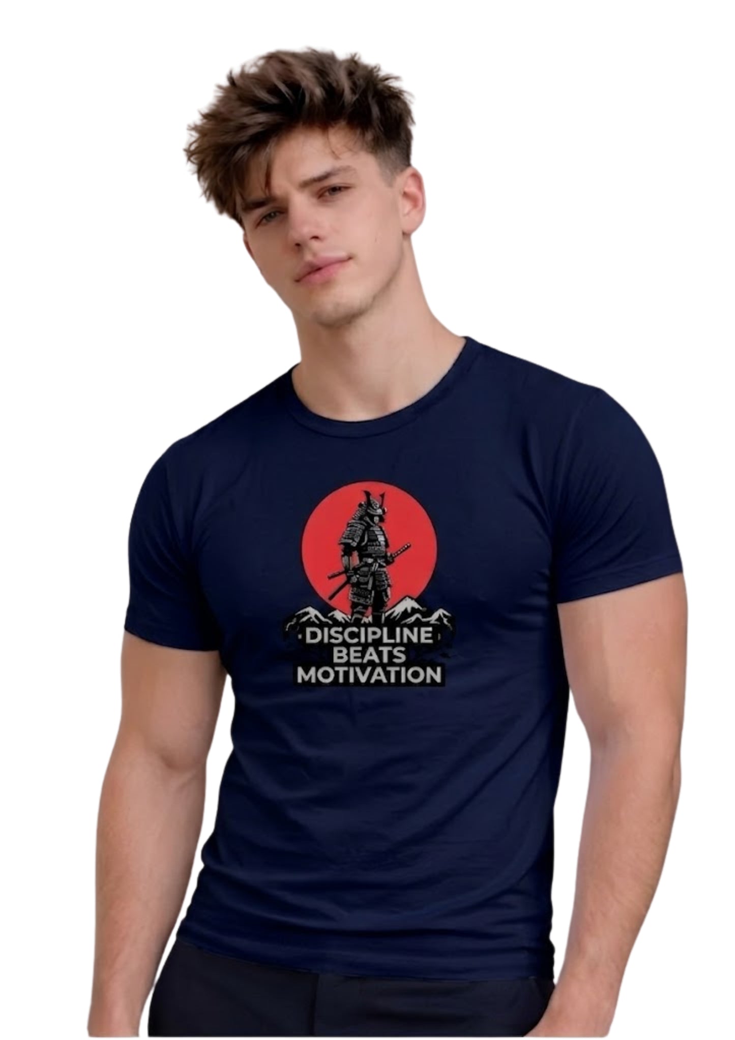 Discipline Beats Motivation Regular T-Shirt