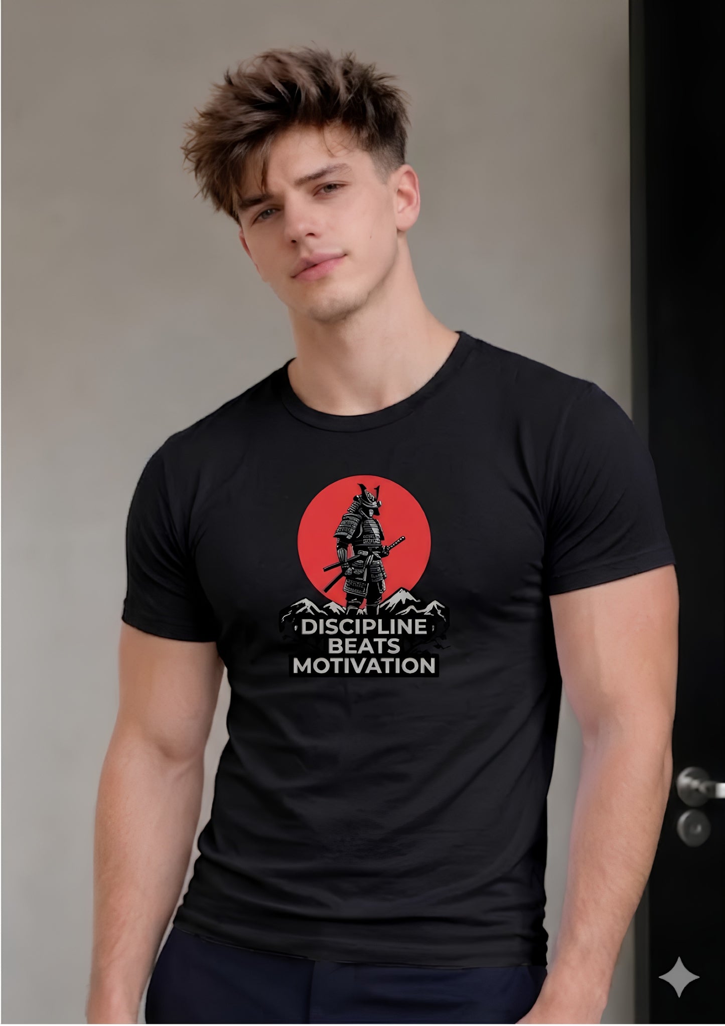 Discipline Beats Motivation Regular T-Shirt