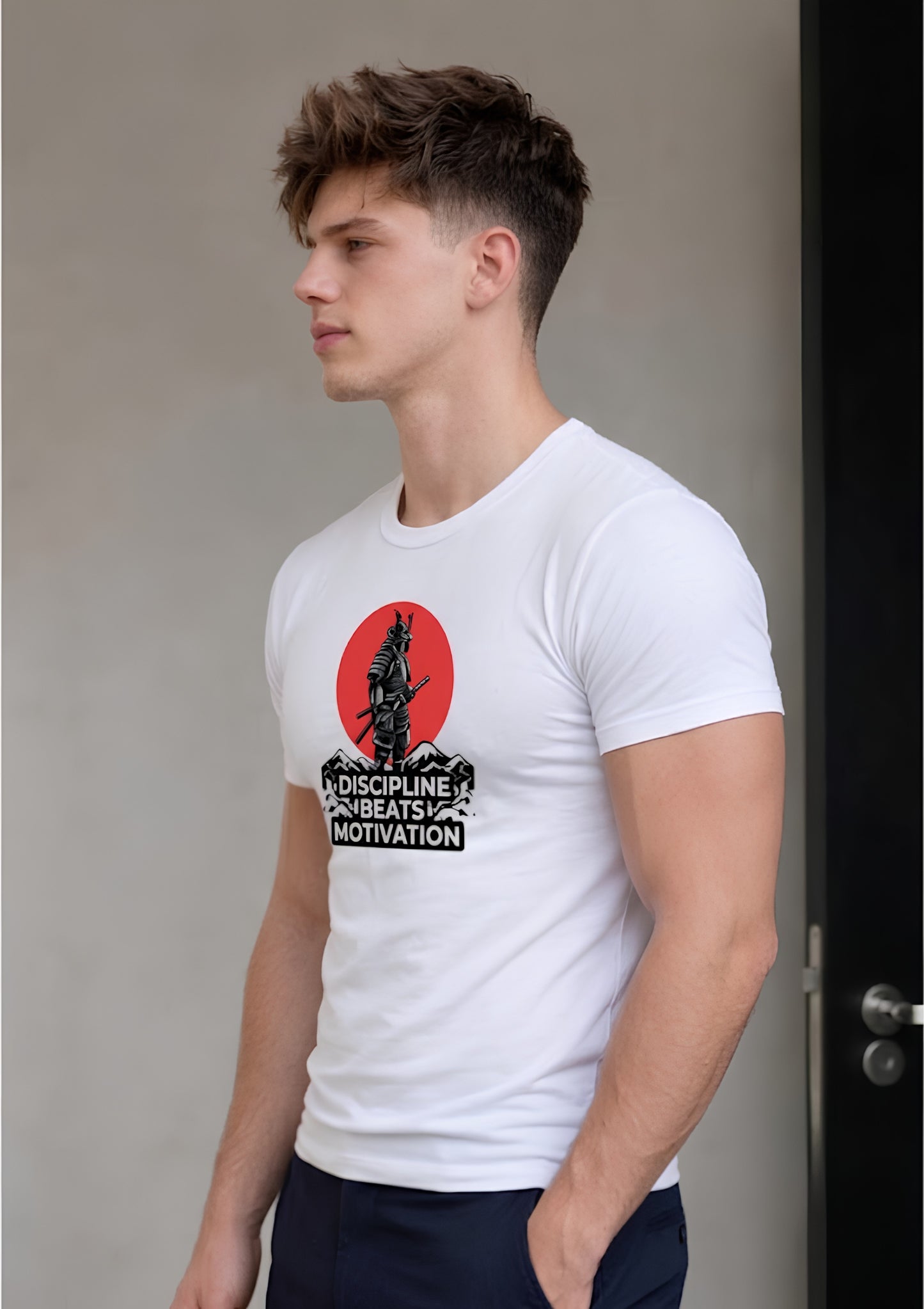 Discipline Beats Motivation Regular T-Shirt