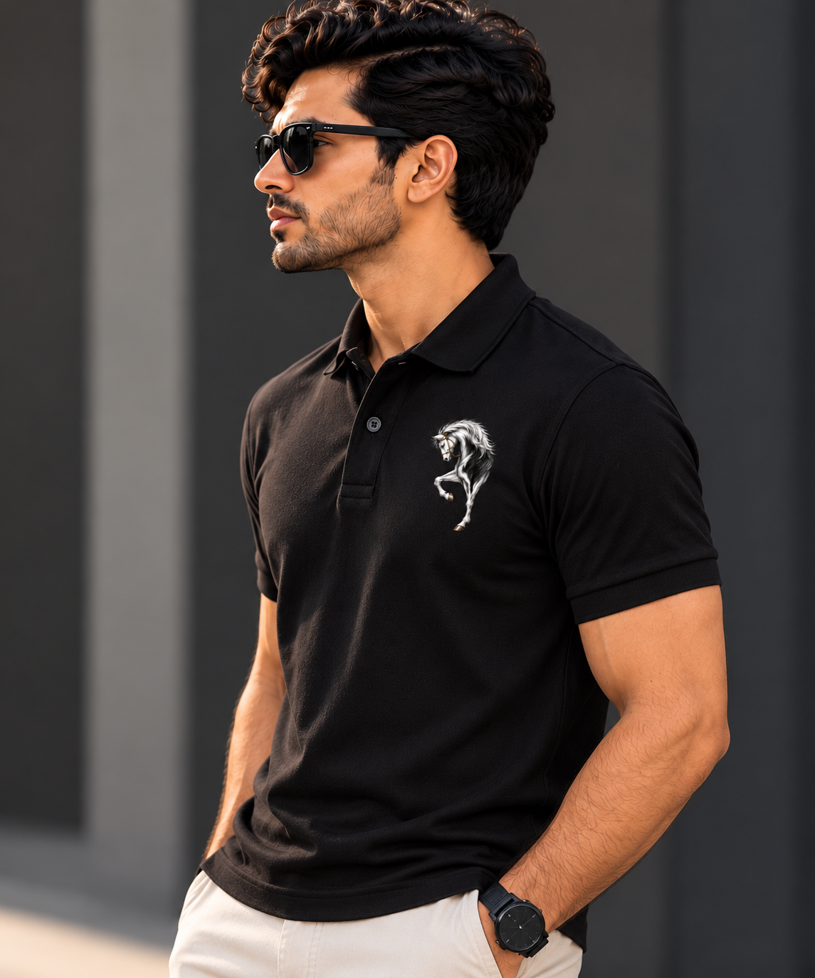 Horse | Premium 220 GSM Polo T-Shirt | RASIK